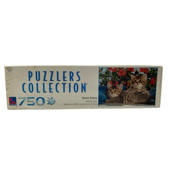 Denim Kittens Puzzle 750 Pc Puzzlers Collection 2008 Cat Theme NIB Sealed - Picture 5 of 6